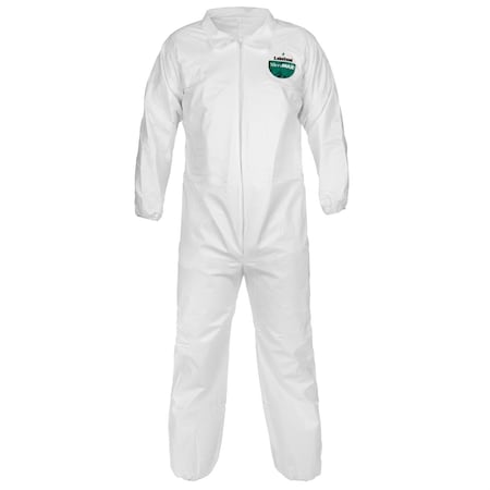 Lakeland Coverall, TG417, MicroMax, X-Large, White, Collared, 25PK TG417-XL